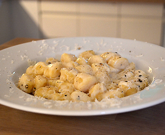 Gnocchi med gorgonzola-sauce