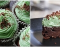 Chokolade cupcakes m. pebermyntefrosting