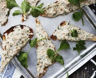 Rillettes med varmrøget laks