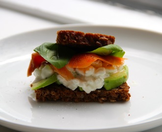 Avocado, Cottage Cheese & Smoked Salmon Sandwich ála Cuckoos Nest