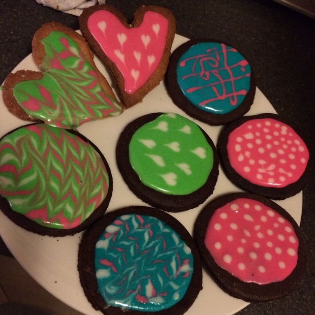 Sugar Cookies med royal icing til Valentinsdag