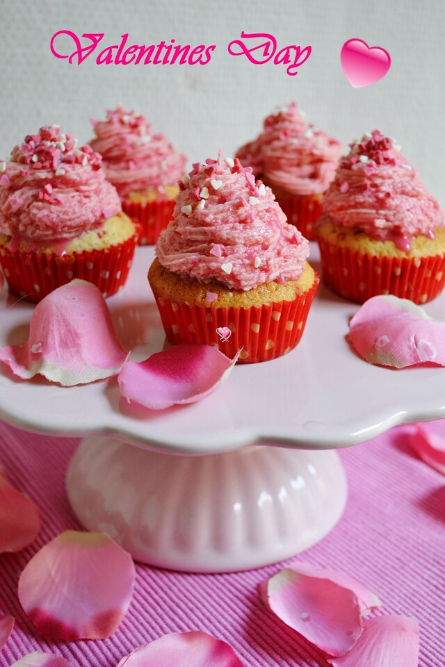 Valentinsdags cupcakes - eller bare Verdens bedste!