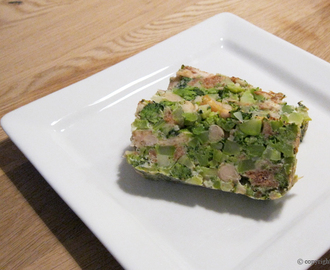 Terrine med broccoli og cannellinobønner