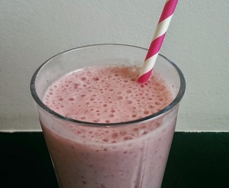 Banan/jordbærsmoothie