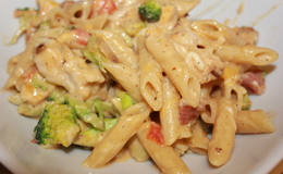 Cremet kylling/broccoli pasta