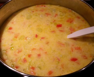 Cremet grøntsagssuppe