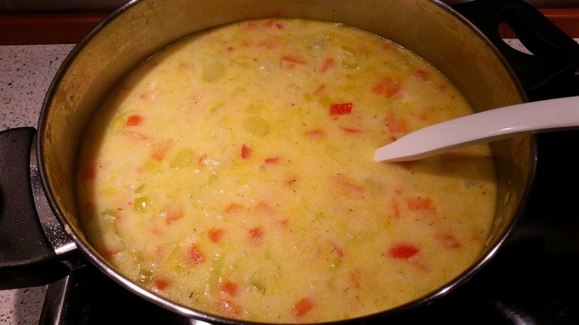 Cremet grøntsagssuppe