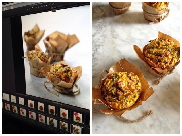 Mettelige muffins med egg og bacon - laget i studio med Prior