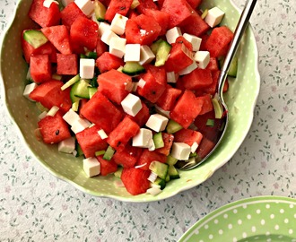 Vandmelonsalat med feta