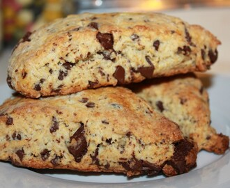 Nydelige søte Scones med sjokolade