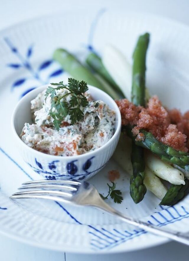 Rillettes med røget laks og rygeost