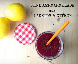 HINDBÆRMARMELADE med LAKRIDS & CITRON