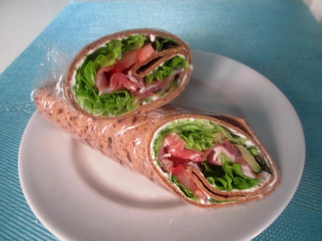 Wraps med Skinke og Grillet Squash