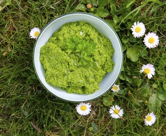 Persillepesto med peanuts