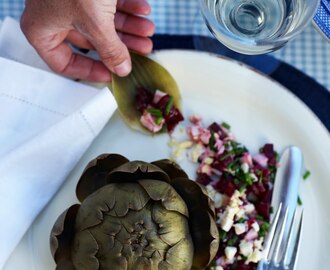 Artiskok med rødbede vinaigrette