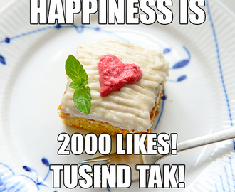 GIVEAWAY! 2000 likes på Facebook