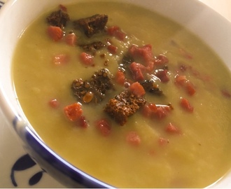 Porre suppe med jordskokker