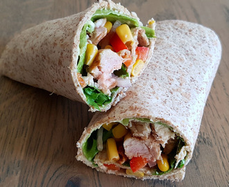 Kyllingwraps med kesampesto ?