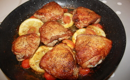 kylling med sitron og tomat 