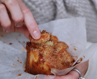 Muffins med æbler og kanelremonce