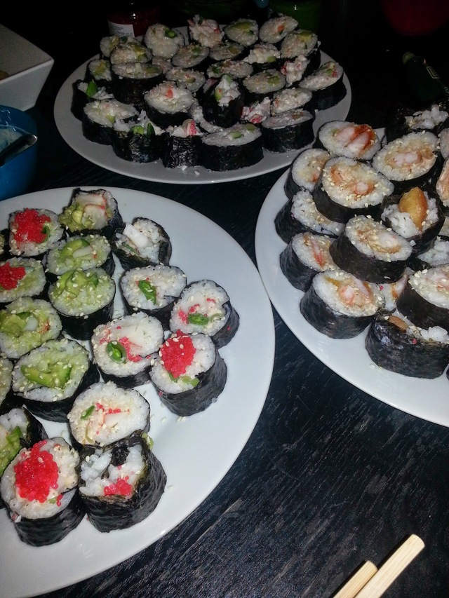 Hjemmelavet sushi