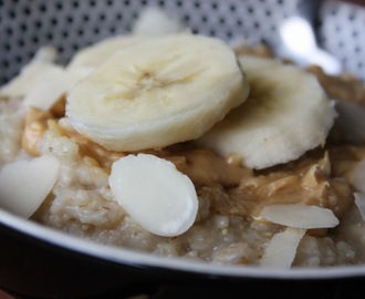 Peanutbutter Oatmeal m. banan