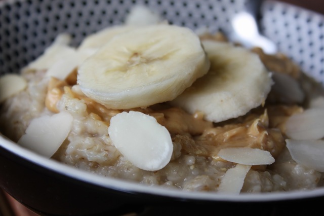 Peanutbutter Oatmeal m. banan