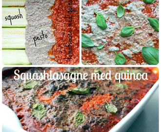 Squashlasagne med quinoa