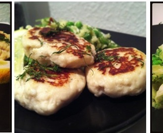 Fiskefrikadeller med couscous salat