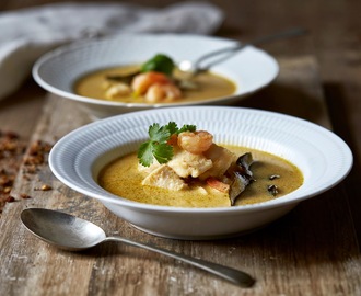 Fiskesuppe med chili og kokosmælk