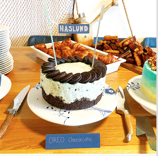 DÅBSKAGE #2 – Haslundkagen (OREO-Cheesecake)