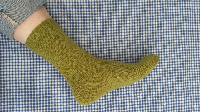 Almindelige sokker med hælflap lavet med flot finish