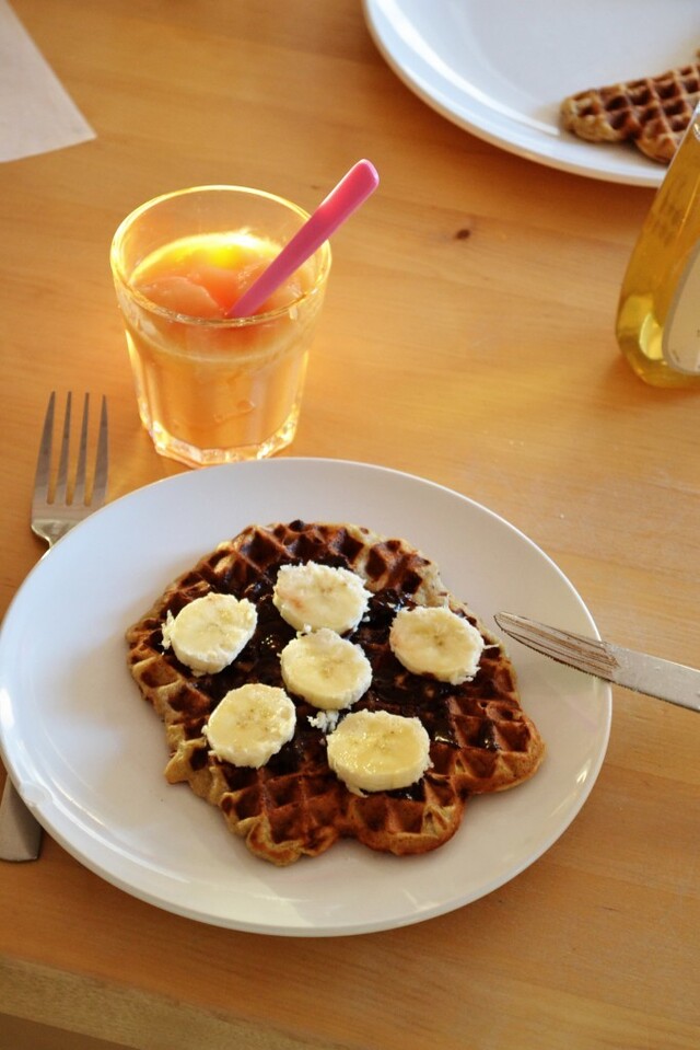 Lækre glutenfrie bananvafler