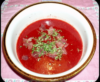 Rødbedekartoffelsuppe