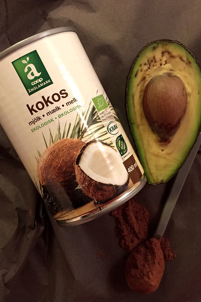 Idéer til nytårsaften desserter + Opskrift på avocado/kakaomousse med kokosflødeskum