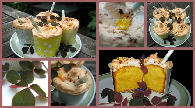 Citroncupcakes med Anis bolcher og Marengs topping :)