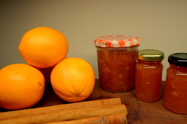 Appelsin marmelade med kanel (opskrift)