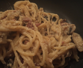 Fedtfattig spagetti carbonara ala Filo