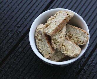 Biscotti med cashewnødder, vanilje og citron