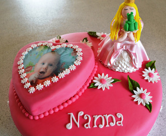 Kage til Nanna's barnedåb.