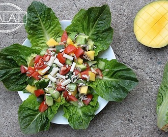 Grøn salat med solsikkekerner