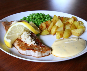 Skinkeschnitzler med citron og peberrod