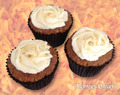 Gulerods-cupcakes med flødeost-topping