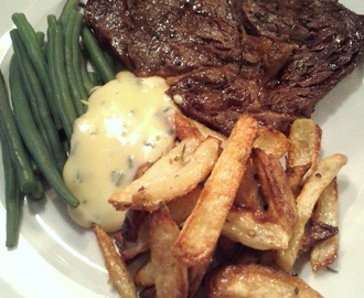 Klassisk Steak Frites med hjemmelavet bearnaise