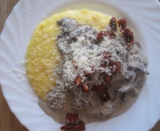 Polenta med vilde svampe