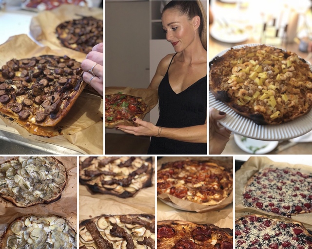 Den perfekte pizza aften – syv-retters menu – inklusiv dessertpizza