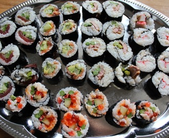 Hjemmelavet sushi