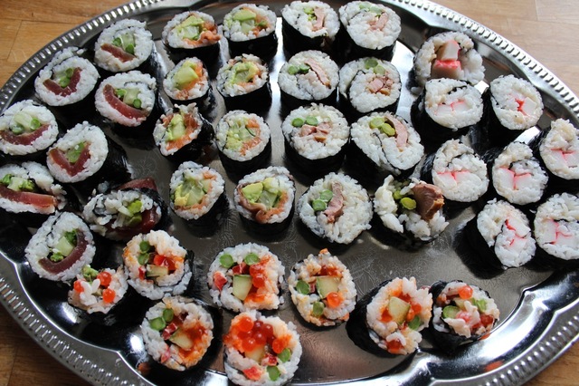 Hjemmelavet sushi