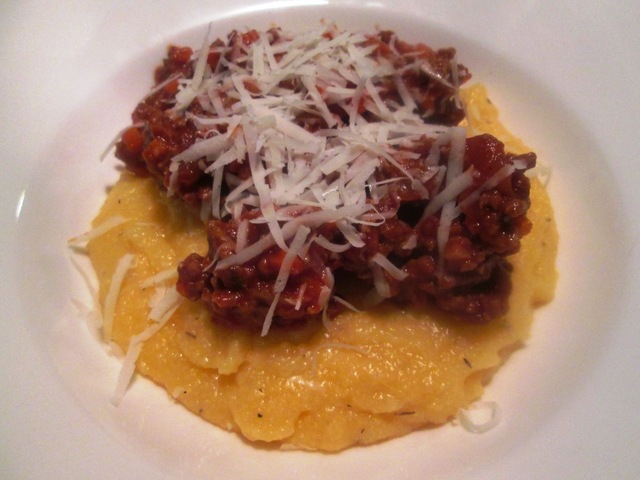 Polenta med Kødsauce