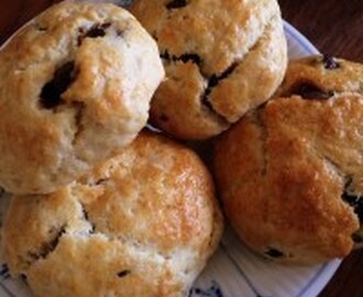 Lækre scones med chokolade